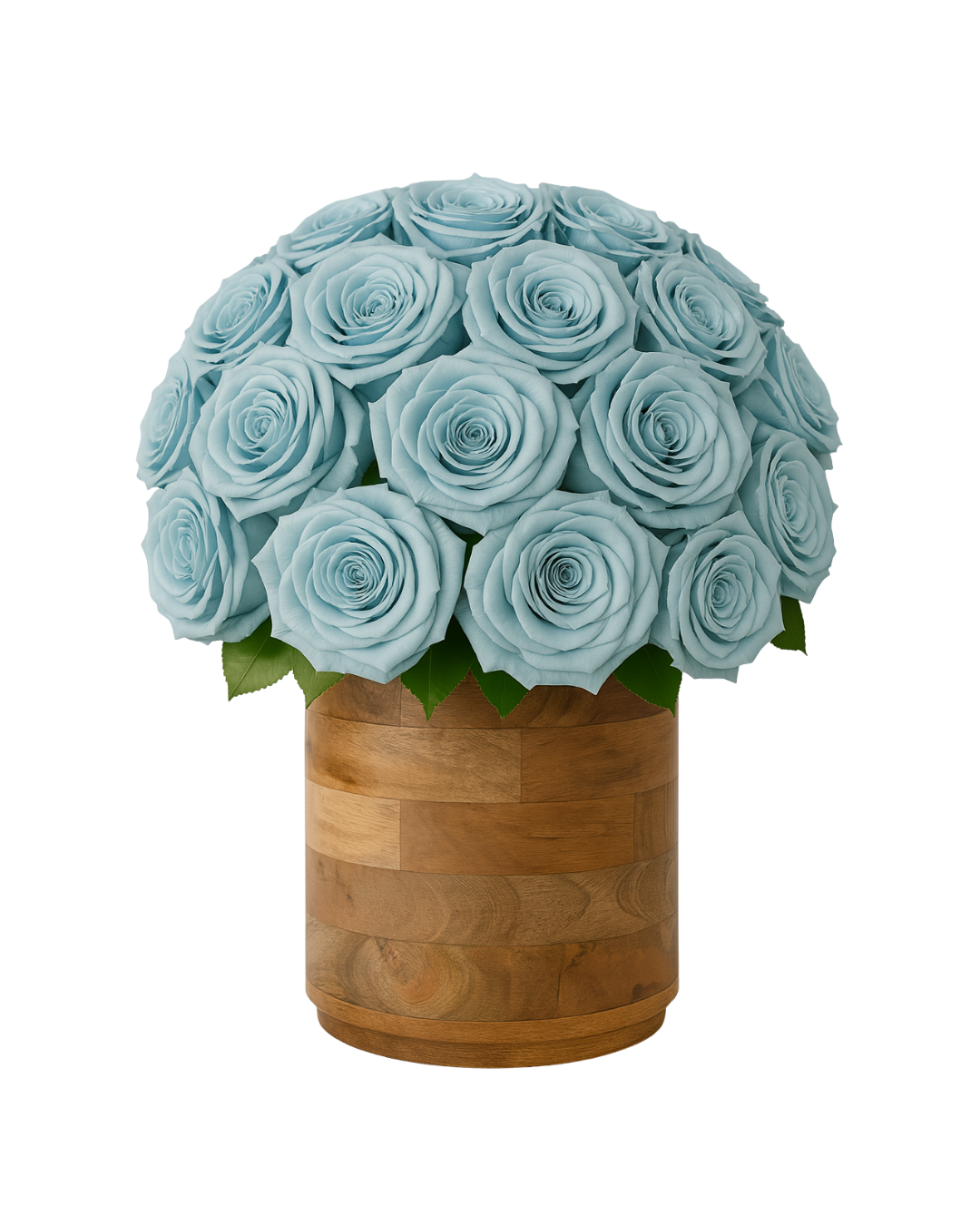 Preserved Roses in Wood Vases – Tesoro Bloom NYC