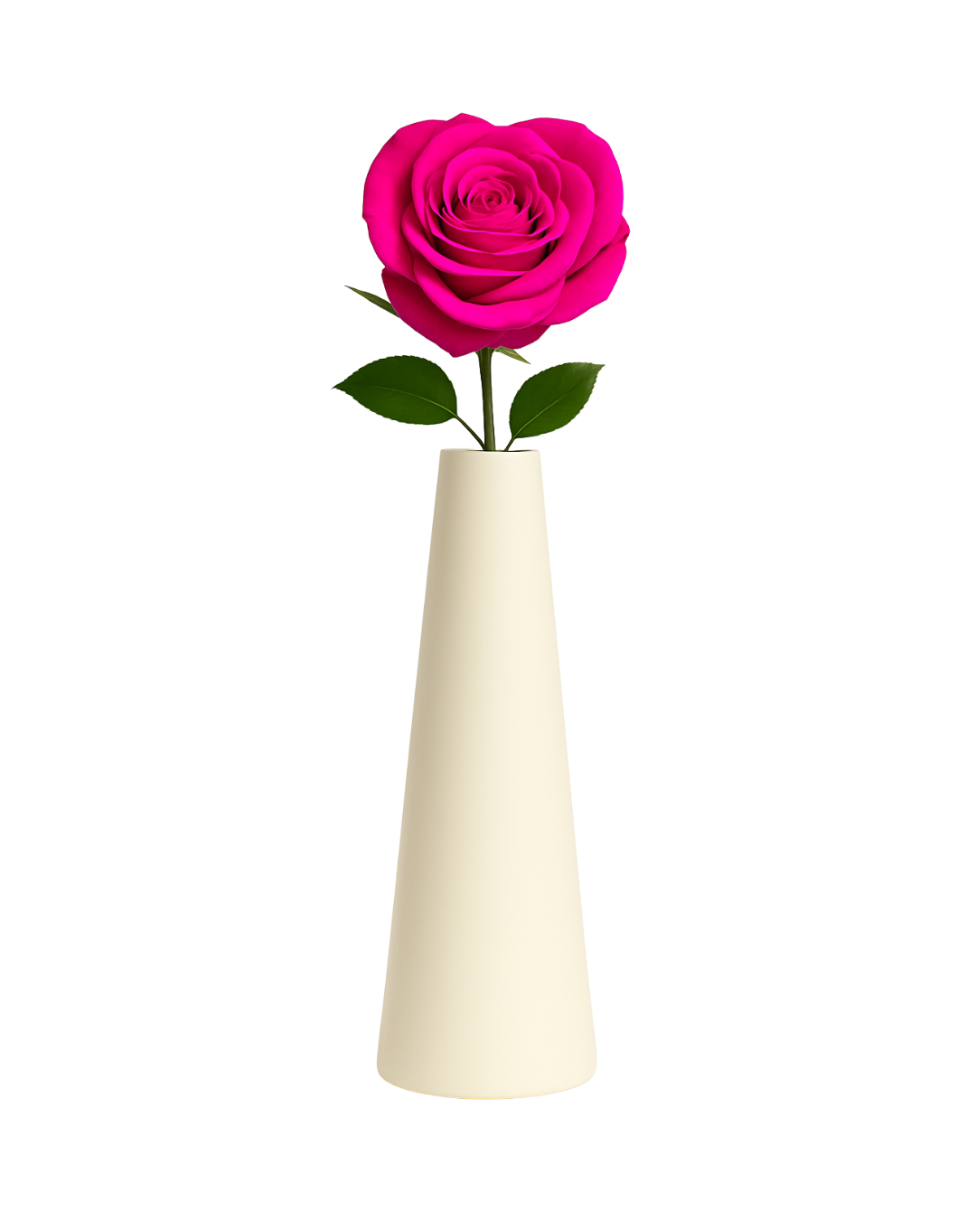 Vibrant Pink Preserved Rose in Vase – Tesoro Bloom