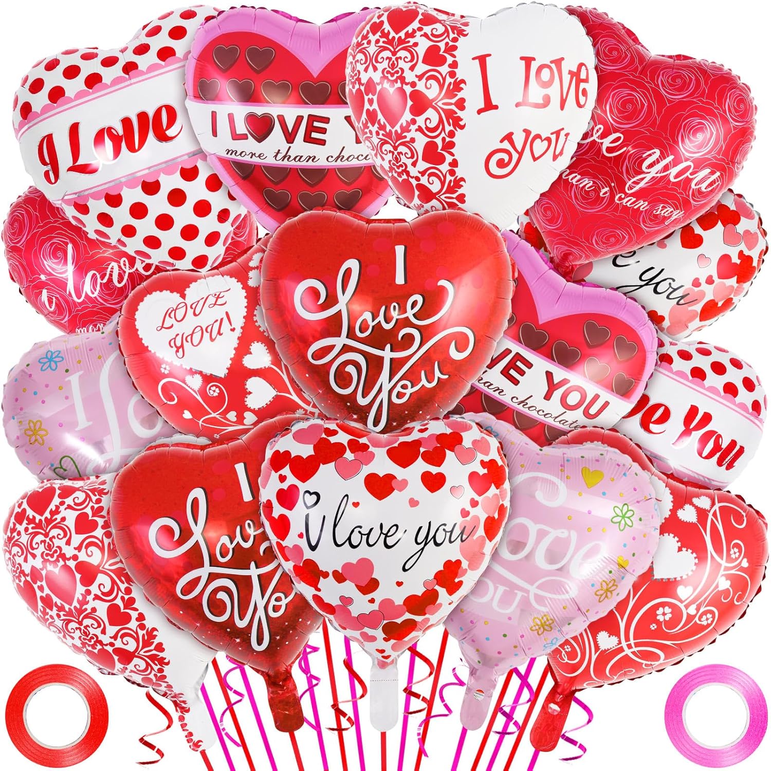 “I Love You” Balloon – Romantic Celebration Accessory | Tesoro Bloom
