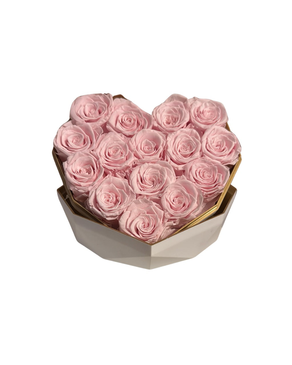 pink roses heart shaped Bouquet
